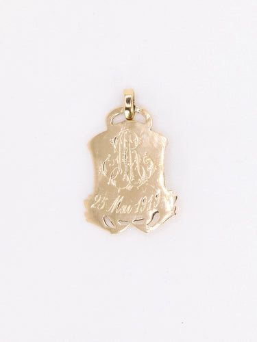 Pendentif Pendentif Art-Nouveau en or jaune 58 Facettes 555