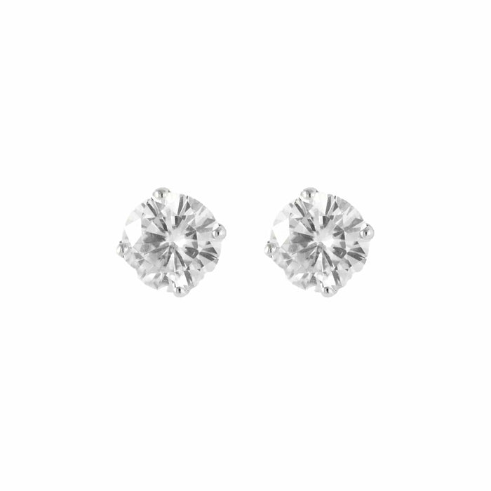 Boucles d'oreilles Puces d'oreilles or blanc et diamants 58 Facettes BO/230068