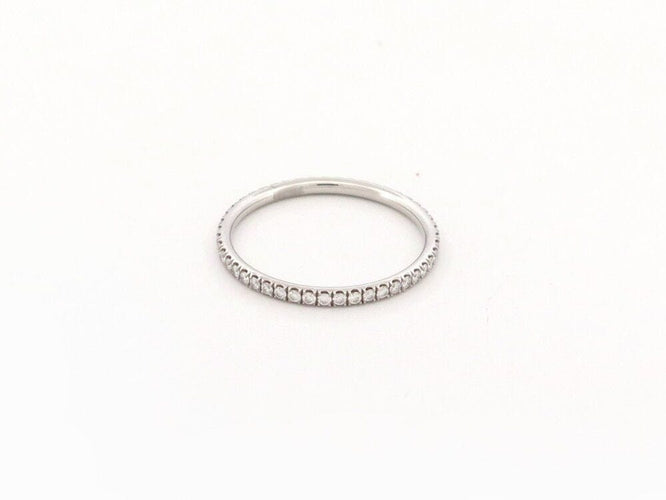 Bague 52 bague alliance HARRY WINSTON en diamant micropave platine 58 Facettes 263992