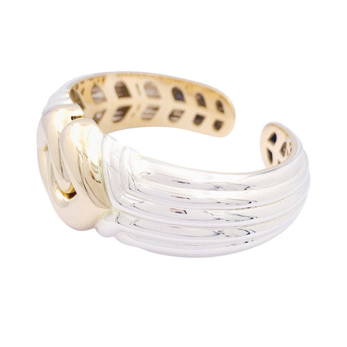 Bracelet Bracelet Bulgari, "Doppio Cuore", deux ors. 58 Facettes 33711