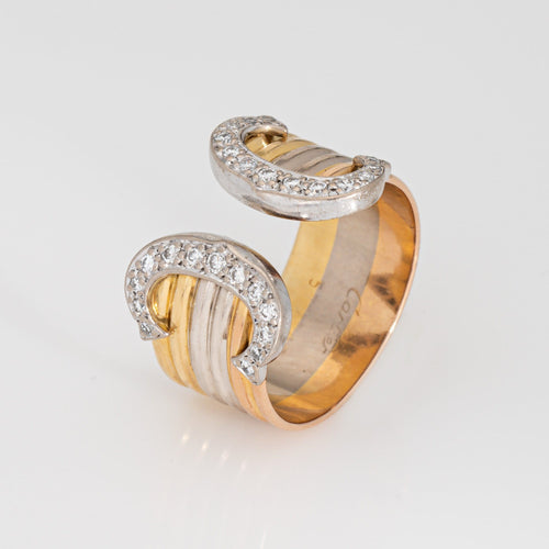 Bague 52 Bague C de Cartier en or 18 carats, diamants, vers 1979 58 Facettes G13674