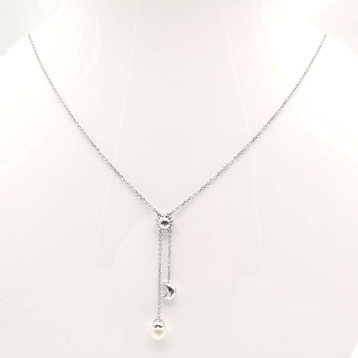 White gold necklace