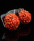 Boucles d'oreilles Boucles d'oreilles anciennes siciliennes en corail sculpté 58 Facettes