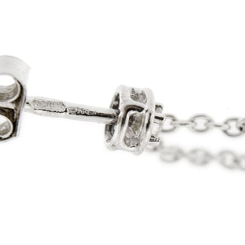 Boucles d'oreilles Boucles d'oreilles pendantes en perles et diamants 58 Facettes 30516