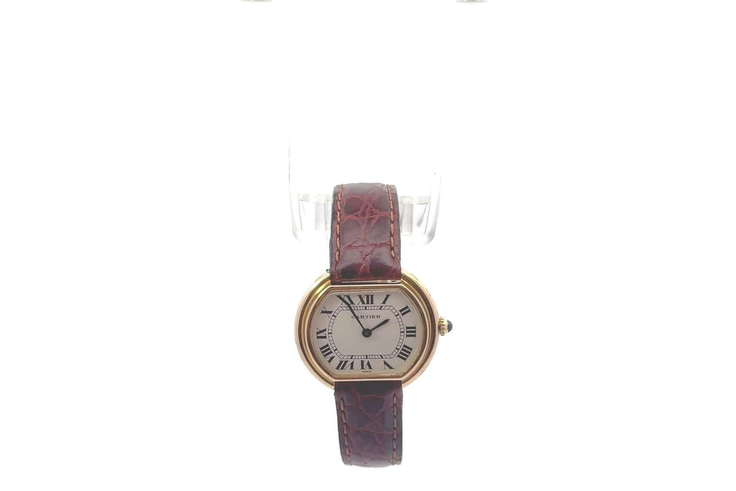 Montre Cartier Ellipse en or jaune 18K 58 Facettes 26241