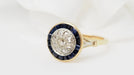 Bague 50 Bague ancienne or jaune, diamants, saphirs 58 Facettes 32826