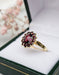 Bague 52 Bague Marguerite grenats or jaune 58 Facettes 561