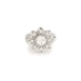Bague Bague Retro Marguerite Diamants Platine Or Gris 58 Facettes BD192
