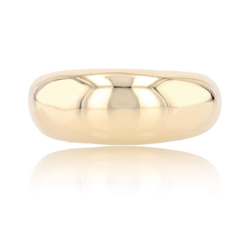 Bague 61 Bague jonc bombé 58 Facettes 07-106C