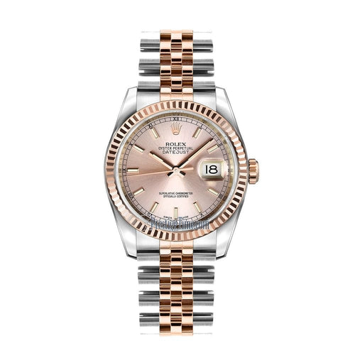 劳力士 - DateJust 36 玫瑰金与钢腕表 