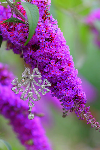 Collier Belle Époque Ribbon Bow: Convertible Diamond Jewel 58 Facettes 22152-0220