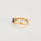Bague 52,5 Bague or jaune, saphir et diamants 58 Facettes COL2959