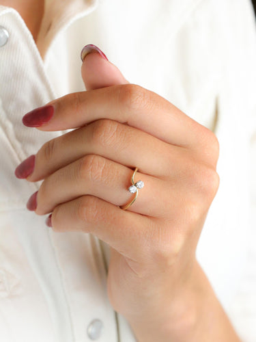 Bague 50 Bague vintage toi et moi diamants 58 Facettes 1CA0000010/1