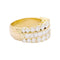 Bague 53 Bague bandeau diamants et or jaune. 58 Facettes 33861