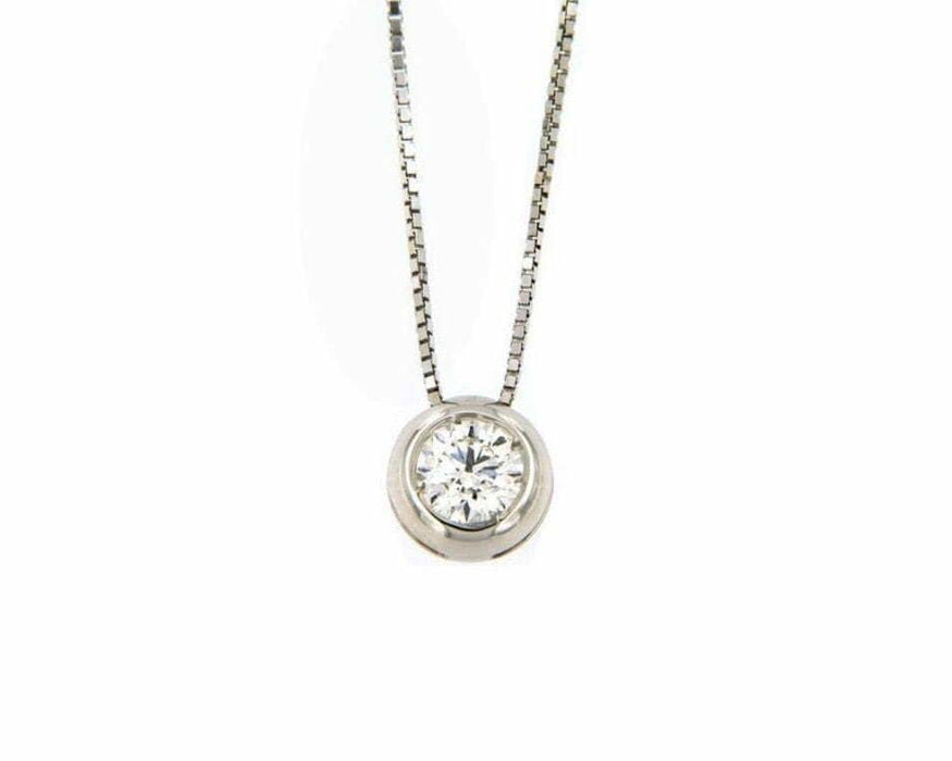 Collier Collier point lumineux diamant 0,10 ct 58 Facettes