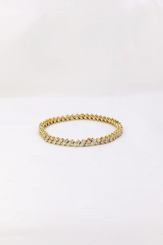 Bracelet Bracelet rivière de diamants or jaune 4,8 carats 58 Facettes 950