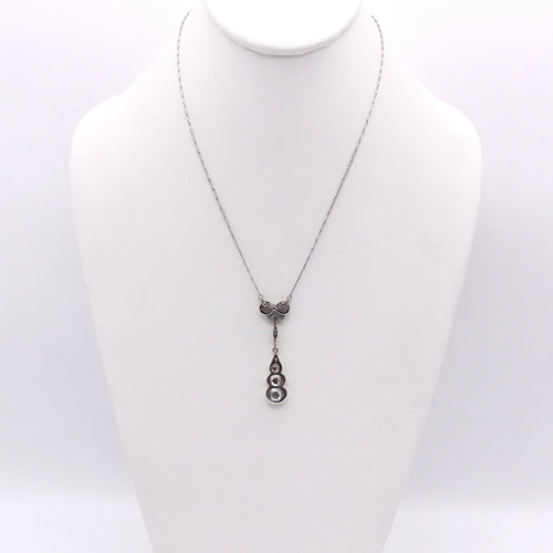 Collier Collier goutte de diamant en or 58 Facettes