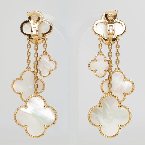 Boucles d'oreilles Van Cleef & Arpels - Boucles d’oreilles Magic Alhambra 4 motifs 58 Facettes