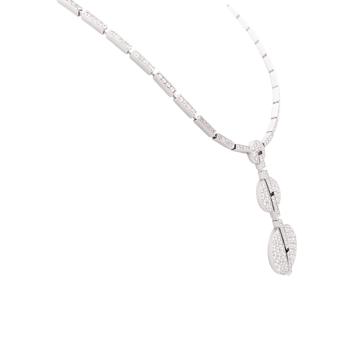 Collier Collier Haute Joaillerie Cartier "Himalia" or blanc, diamants. 58 Facettes 34325