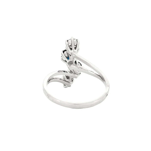 Bague 52 Bague Toi et Moi or saphir et diamants 58 Facettes BO/230121