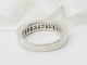 Bague 50 Demi alliance en or blanc et diamants 1.06cts 58 Facettes 33182