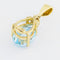 Pendentif Pendentif en or jaune, diamants et topaze 58 Facettes 32245