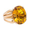 Bague 54 Bague Or rose Citrine 58 Facettes 2662124CN