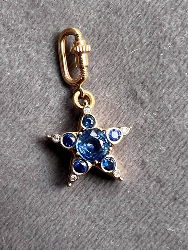 Pendentif Selim Mouzannar - Pendentif étoile saphirs 58 Facettes