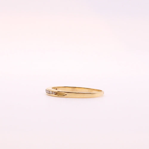 Bague Bague Alliance 10 Diamant Demi-tour or jaune 18k 58 Facettes