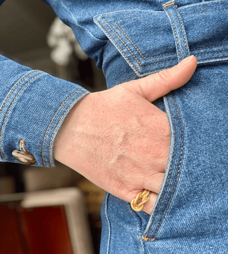 Bague 50 Hermès - Bague Vintage Audierne Or Jaune 58 Facettes REF2509CF-276