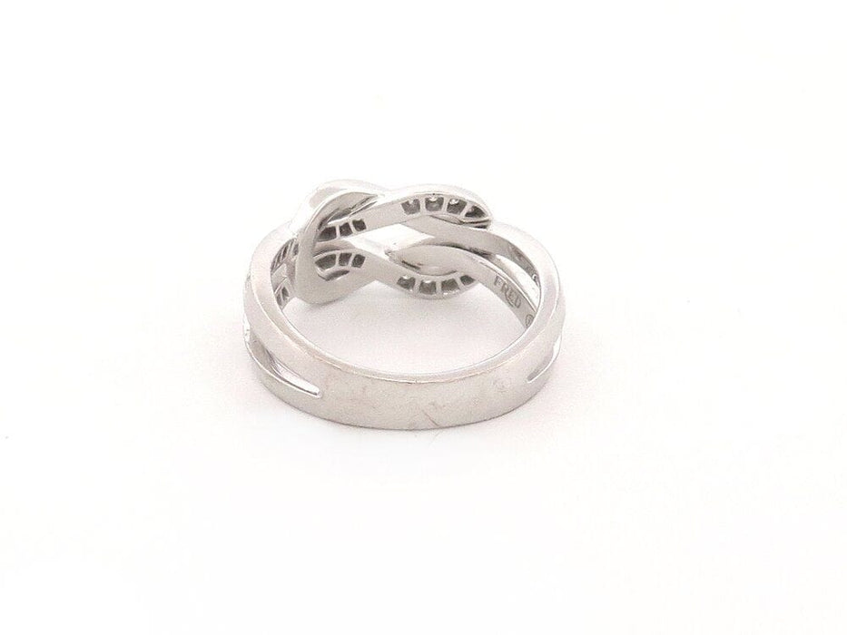 Bague 53 bague FRED chance infinie or blanc diamants 58 Facettes 262821