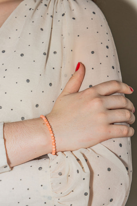 Yellow Gold Coral Bracelet