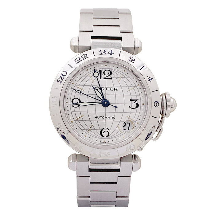 Reloj Cartier "Pasha Acero "GMT".
