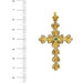 Pendentif Pendentif croix avec émeraude 58 Facettes 33474
