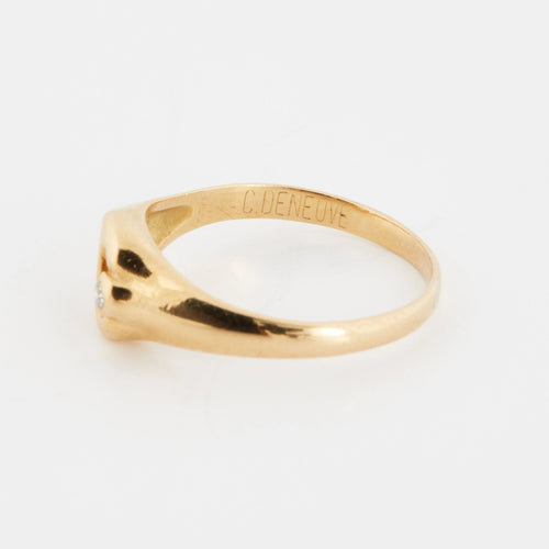 Bague 51 BAGUE OR JAUNE COLLECTION Catherine Deneuve 58 Facettes RÉF 11072/16