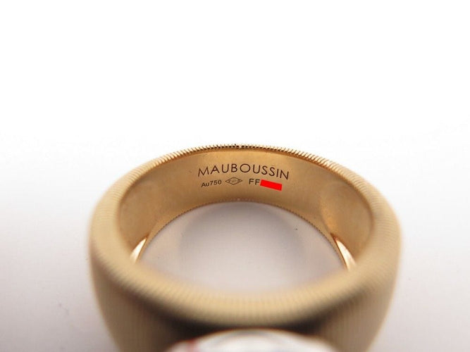 Bague 51 bague MAUBOUSSIN un ete en toscane en or jaune saphir & diamants 58 Facettes 260399