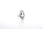 Bague 53 Bague vintage aigue-marine et diamants en or 18k 58 Facettes 25980