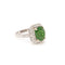 Bague 53.5 Bague Pompadour grenat Tsavorite 4.54 carats, diamants 58 Facettes B376