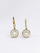 Boucles d'oreilles Boucles d'oreilles dormeuses anciennes perles diamants taille rose 58 Facettes J538