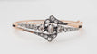 Bracelet Bracelet ancien du XIX ème siècle en or rose et argent serti de diamants 58 Facettes 32755