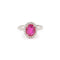 Bague 53 Bague rubis birmanie diamants or blanc (Certificat) 58 Facettes BRU52