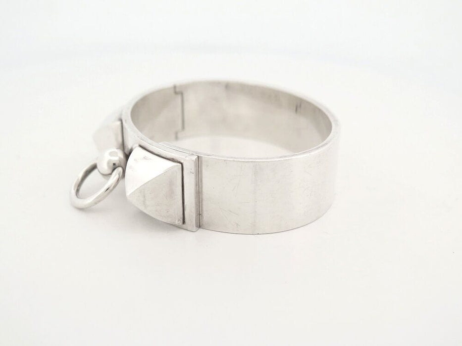 Bracelet bracelet HERMES collier de chien medor 17 argent massif 58 Facettes 263351