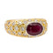 Bague 52 Bague Jonc Or jaune Rubis 58 Facettes 2917360CN