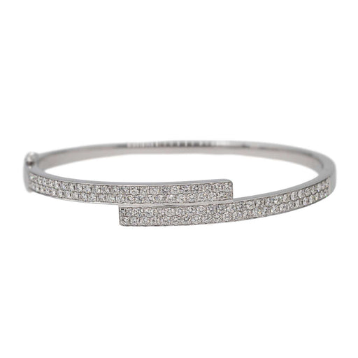 Bracelet Bracelet Jonc Or blanc Diamant 58 Facettes 2999635CN