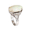 Bague Bague en opale naturelle de 9,73 ct, diamant, platine, taille 7, bijoux fins 58 Facettes G13960