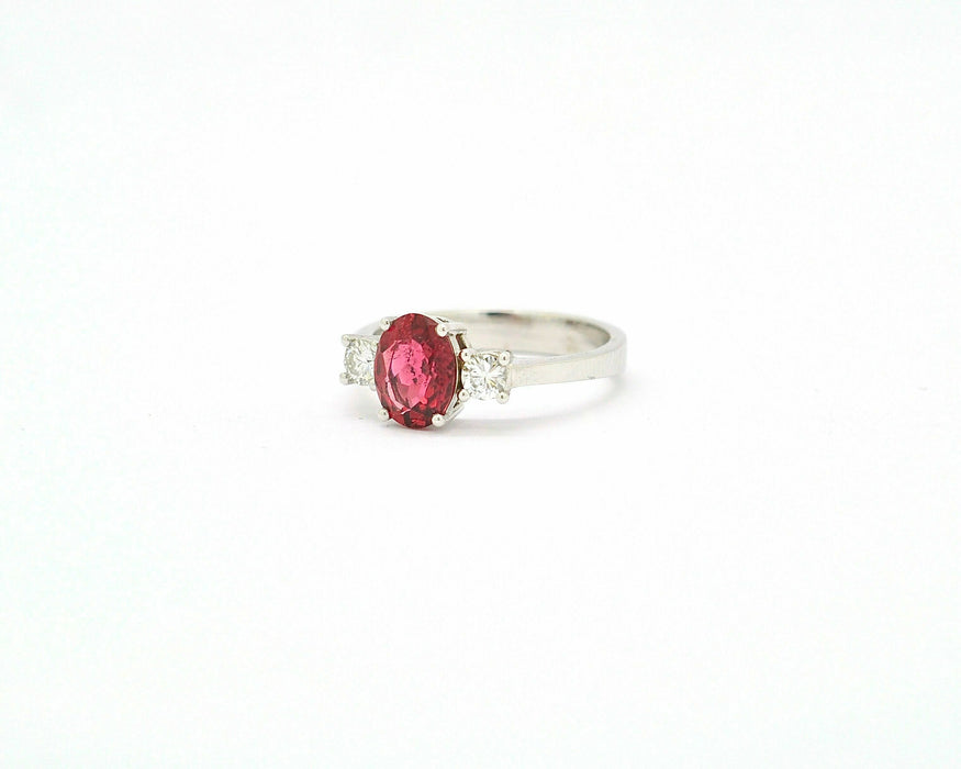 Bague Bague rubellite et diamant 58 Facettes