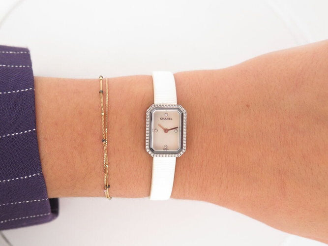 Montre montre CHANEL premiere 19mm diamants en acier 58 Facettes 261291