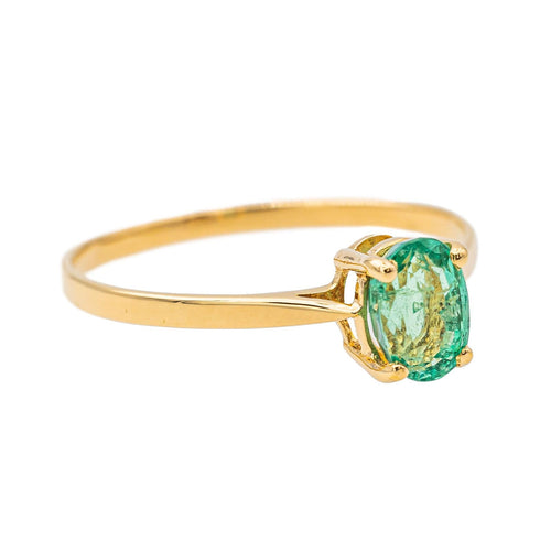 Bague 54 Bague Solitaire Or jaune Emeraude 58 Facettes 3447711CN