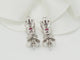 Boucles d'oreilles Puces d'oreilles en or blanc, rubis 2.20cts et diamants 58 Facettes 33180