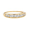 Bague 53.5 Bague Demi alliance Or jaune Diamant 58 Facettes 3675263CN